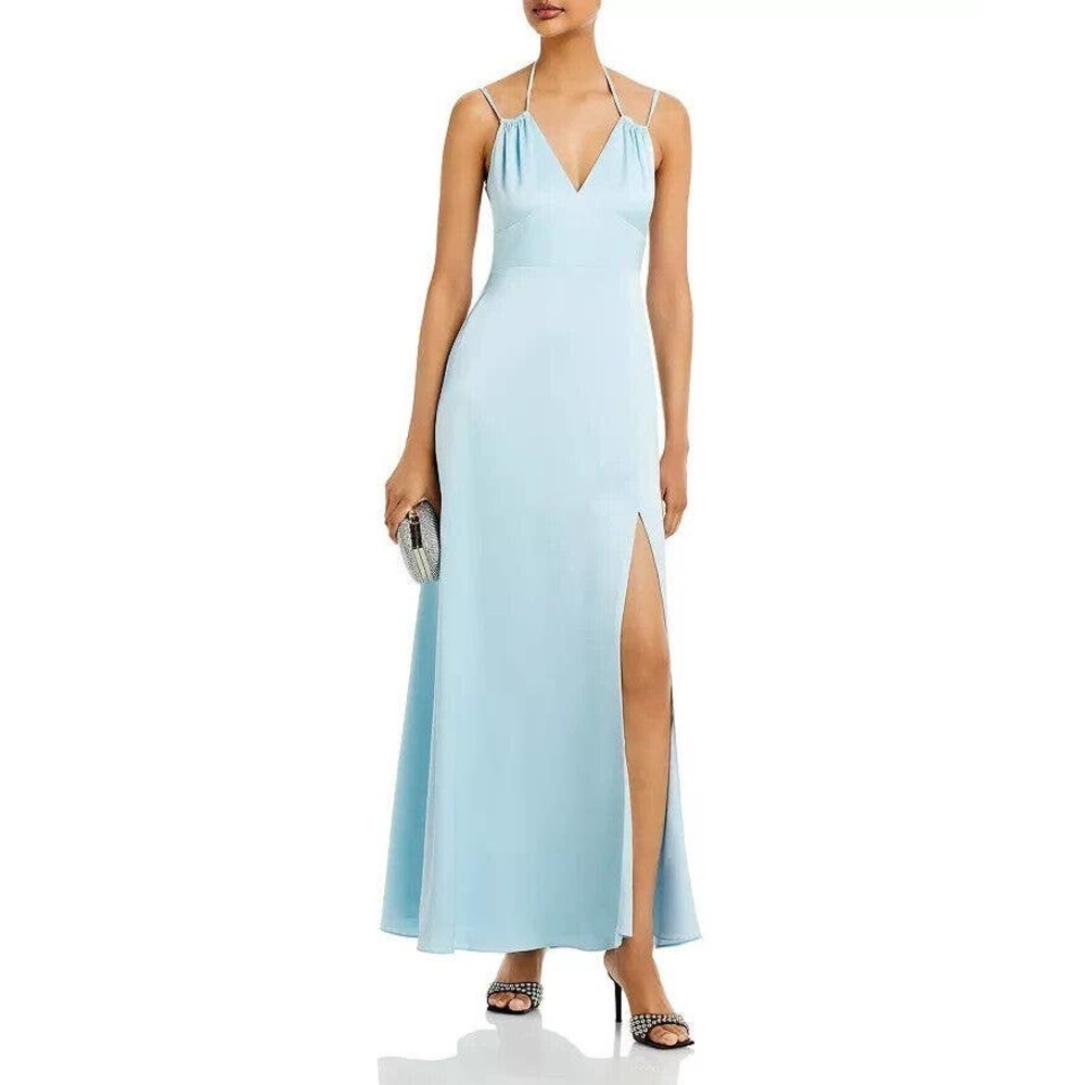 Aqua Sleeveless Coolable Fit and Flare Gown Dress Women's Size 4 NWT